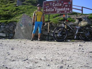 autoscatto al colle delle Finestre