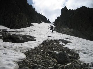 Franco sul Canalino dell'Aquila