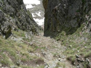 Il canalino di discesa