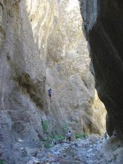 verso il fondo del canyon