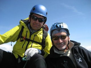 io e Davide in vetta