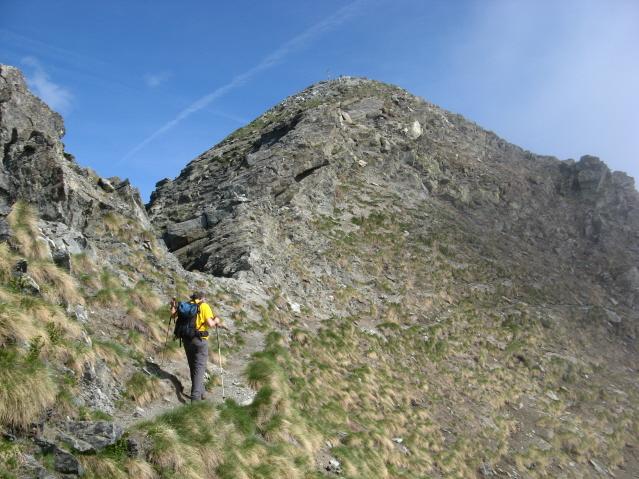 Gli ultimi metri alla vetta