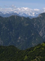 panorama dalla cima, est del Rosa