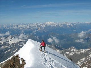 sulla cima del Corno Nero