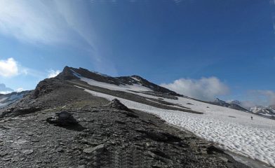 i pendii finali, dopo il colle Chamoussiere