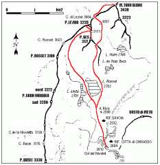 mappa itinerario