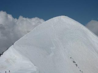 La cresta dell'occidentale dal centrale