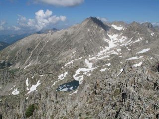 Uno sguardo verso il Giegn e i laghi francesi