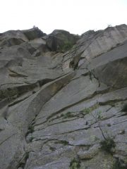 veduta parete alla partenza