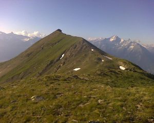 Vista dalla cresta di discesa