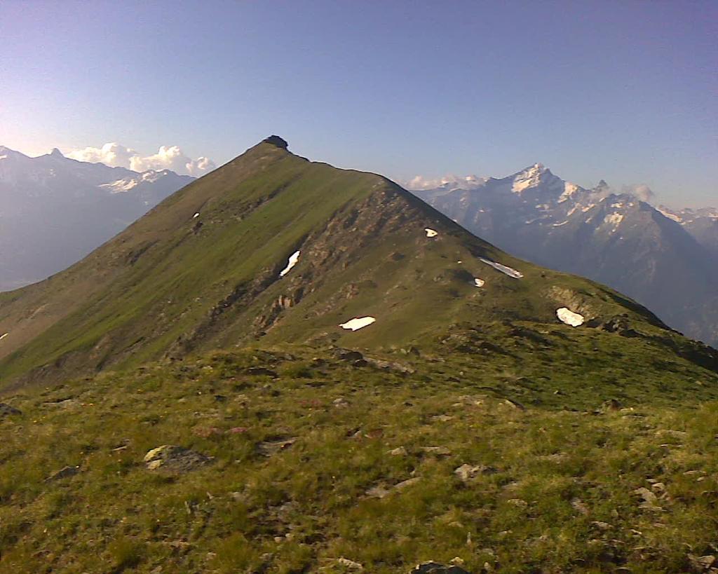 Vista dalla cresta di discesa