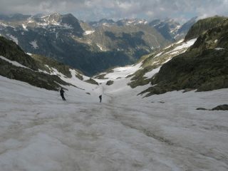 In discesa