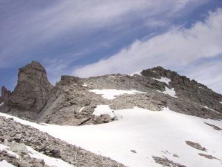 la cima vista scendendo 