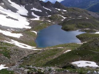 Uno dei bei laghetti prima del bivacco