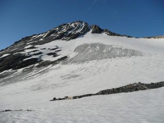 il ghicciaio Lombard e la vetta