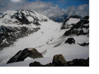 Il Col di Chermontane e la Pigne d'Arolla a sx dall'Ouille Tzeucca