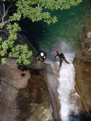 Dino arriva all'armo dell'ultima calata