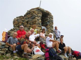 Il gruppo in vetta