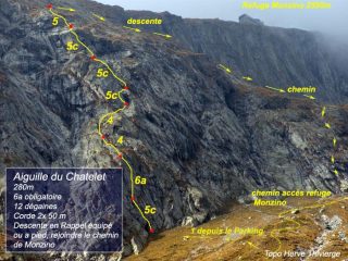 schema della via su foto