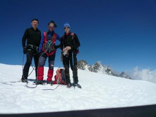 franco enzo massi sulla cresta del Alphubel