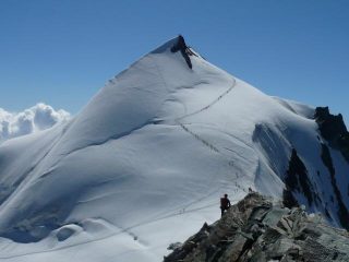 Allalinhorn dalla cresta del Feechopf (il formichiere)