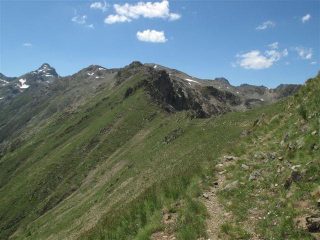 Parte del crinale percorso