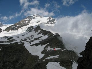 Itinerario di salita -Punto arrivo con sci