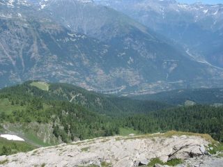 alcuni tratti di strada con Chiomonte in basso