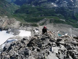 la cresta prima dell'ultimo salto