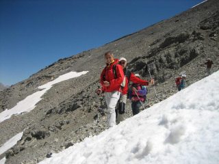 In discesa da versante piemontese