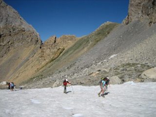 Nevaio sotto il Col de la Portiola