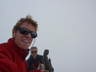 in cima io enrico e la madonna