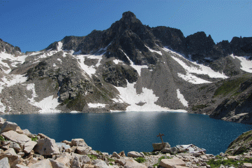 il lago al rifugio questa