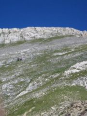 Versante di saita alla Cima dell Saline dal passo omonimo