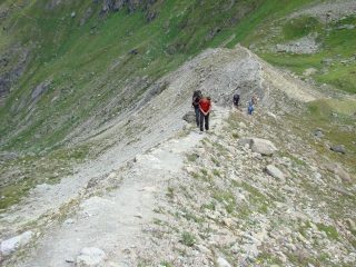 sulla morena verso Panosierr