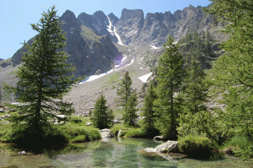 il corno stella con il canale di loroussa e l'argentera