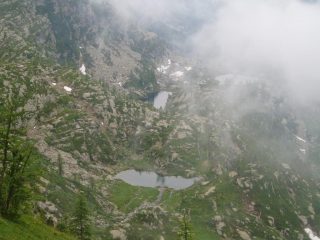 i laghetti dall'alto