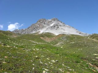 La vetta vista a quota 2600