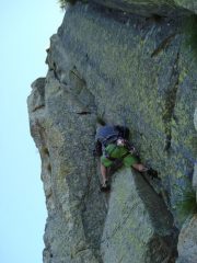 L'inizio dell'ultima lunghezza