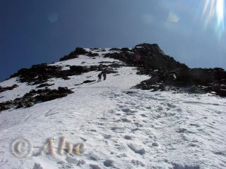 Parte finale della salita.