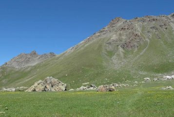 l'ultimo tratto di sentiero verso il colle d'invergneux