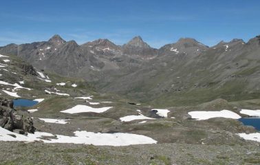 un occhiata dal colle sul vallone di discesa