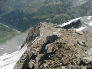 un tratto del percorso superiore dalla vetta