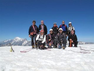 Il gruppo in vetta