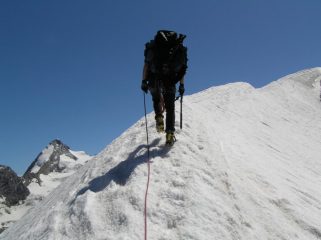Tratto di cresta verso punta Kurz