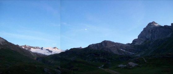 Panorama della testata della Val di Rhemes