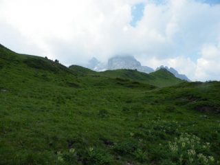 La salita che porta al passo