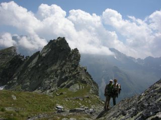 fine ferrata,, Becca Aouille sullo sfondo