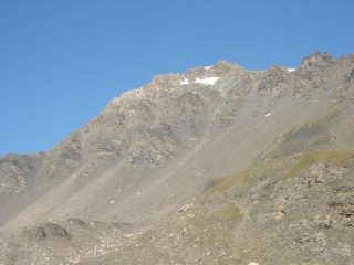 Il Pelaou Blanc dal sentiero per il colle