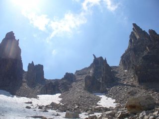 uno sguardo indietro verso le aeree creste